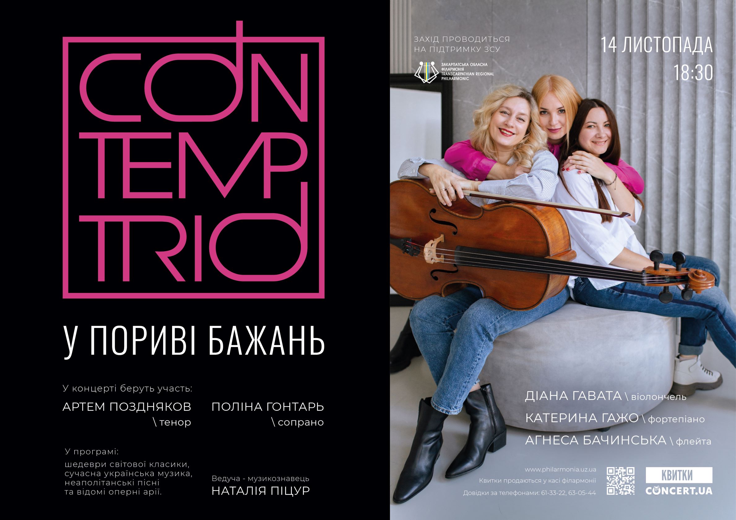 2744Концерт музичного колективу «CON-TEMP TRIO» у Закарпатській обласній філармонії