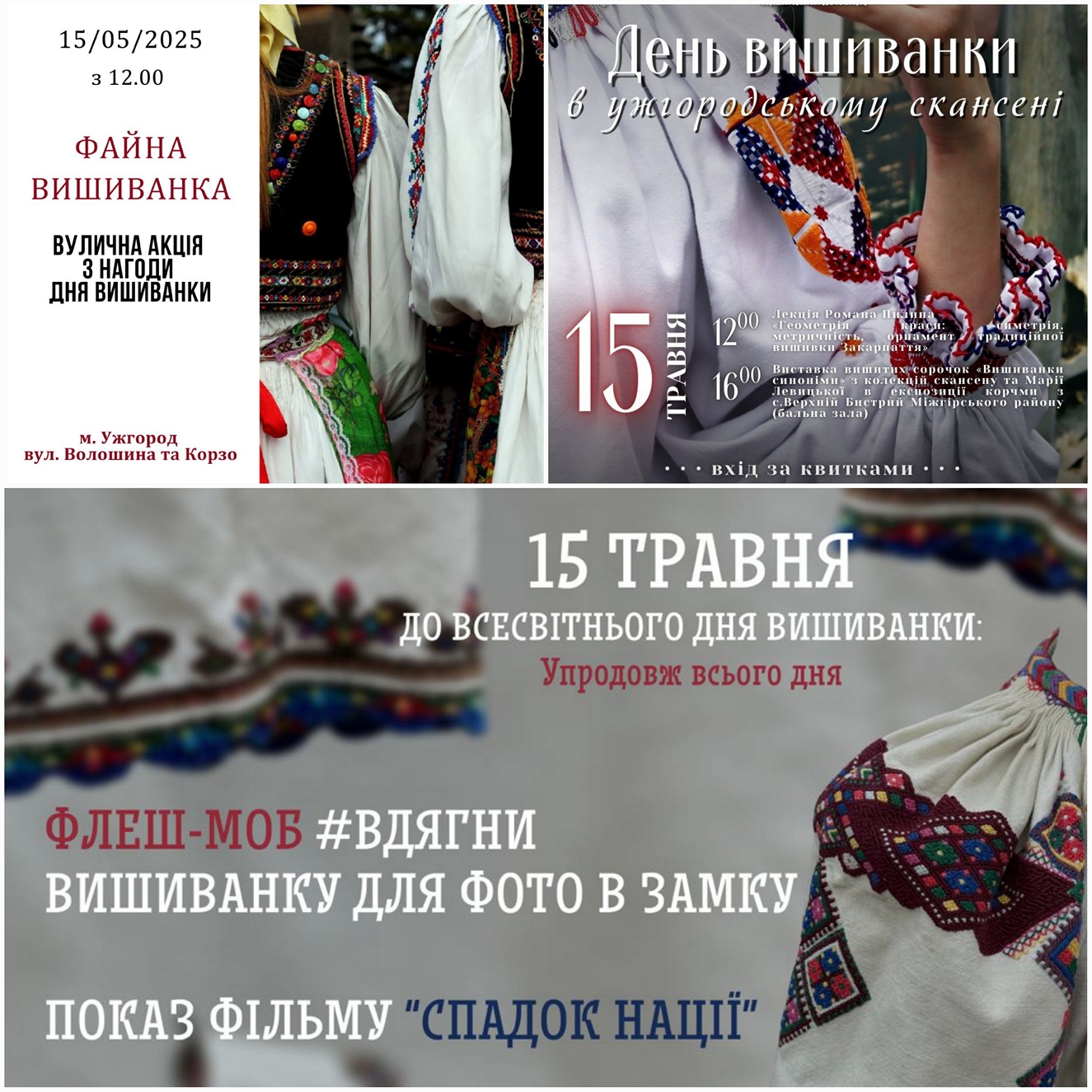 9115Заходи обласних закладів культури до Всесвітнього дня вишиванки
