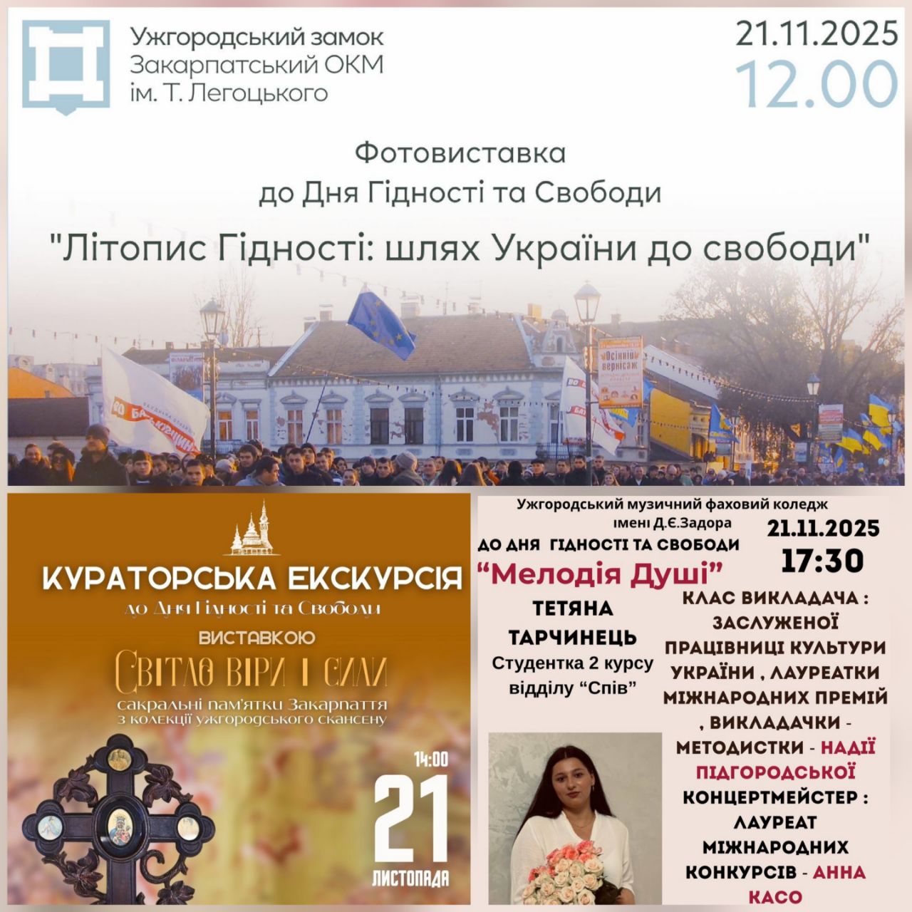 16739Заходи обласних закладів культури до Дня Гідності та Свободи
