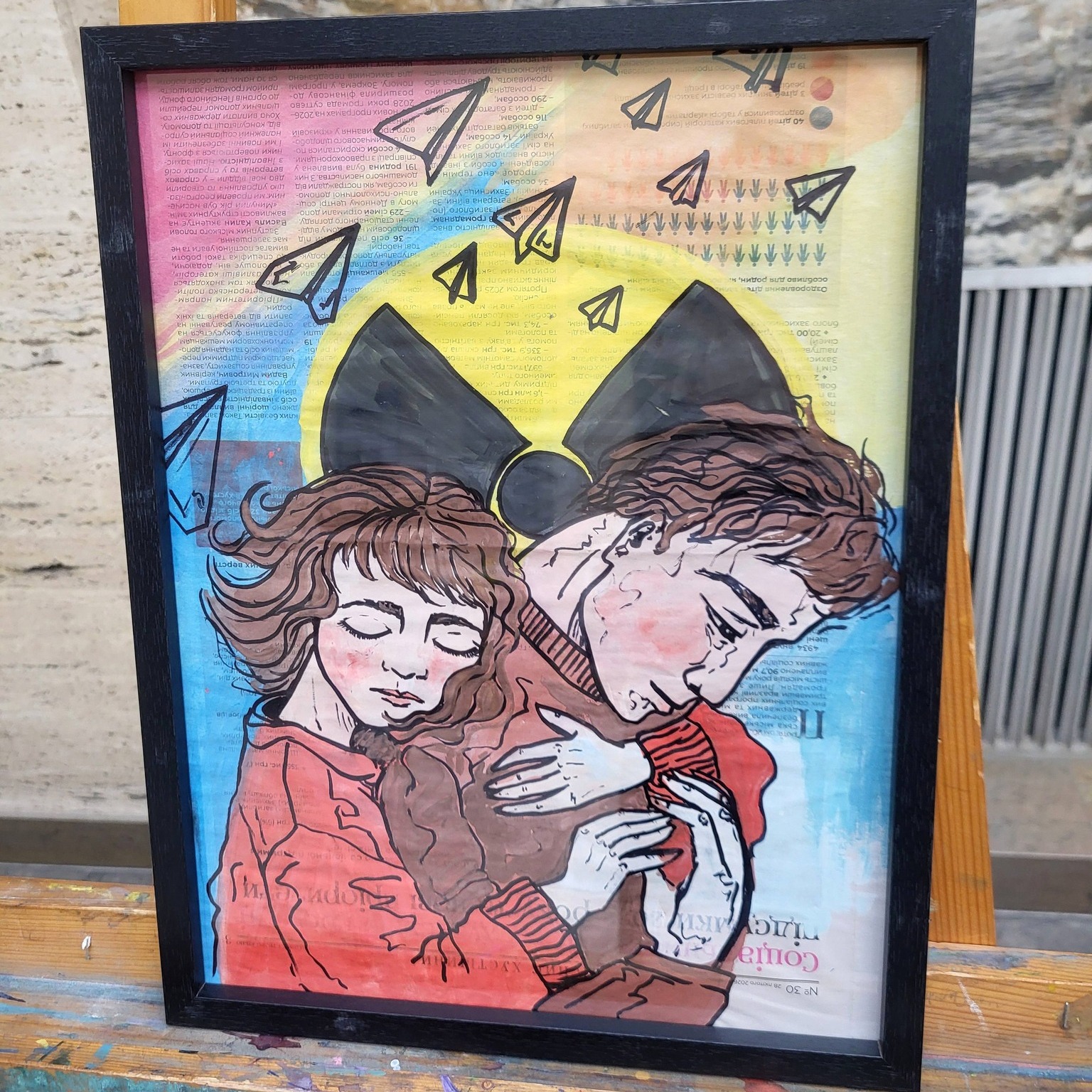 22607До 40-их роковин Чорнобильської трагедії в атріумі представили тематичні малюнки юних художників