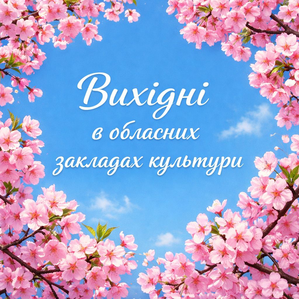22162Обласні заклади культури запрошують мешканців і гостей краю відвідати заходи у вихідні
