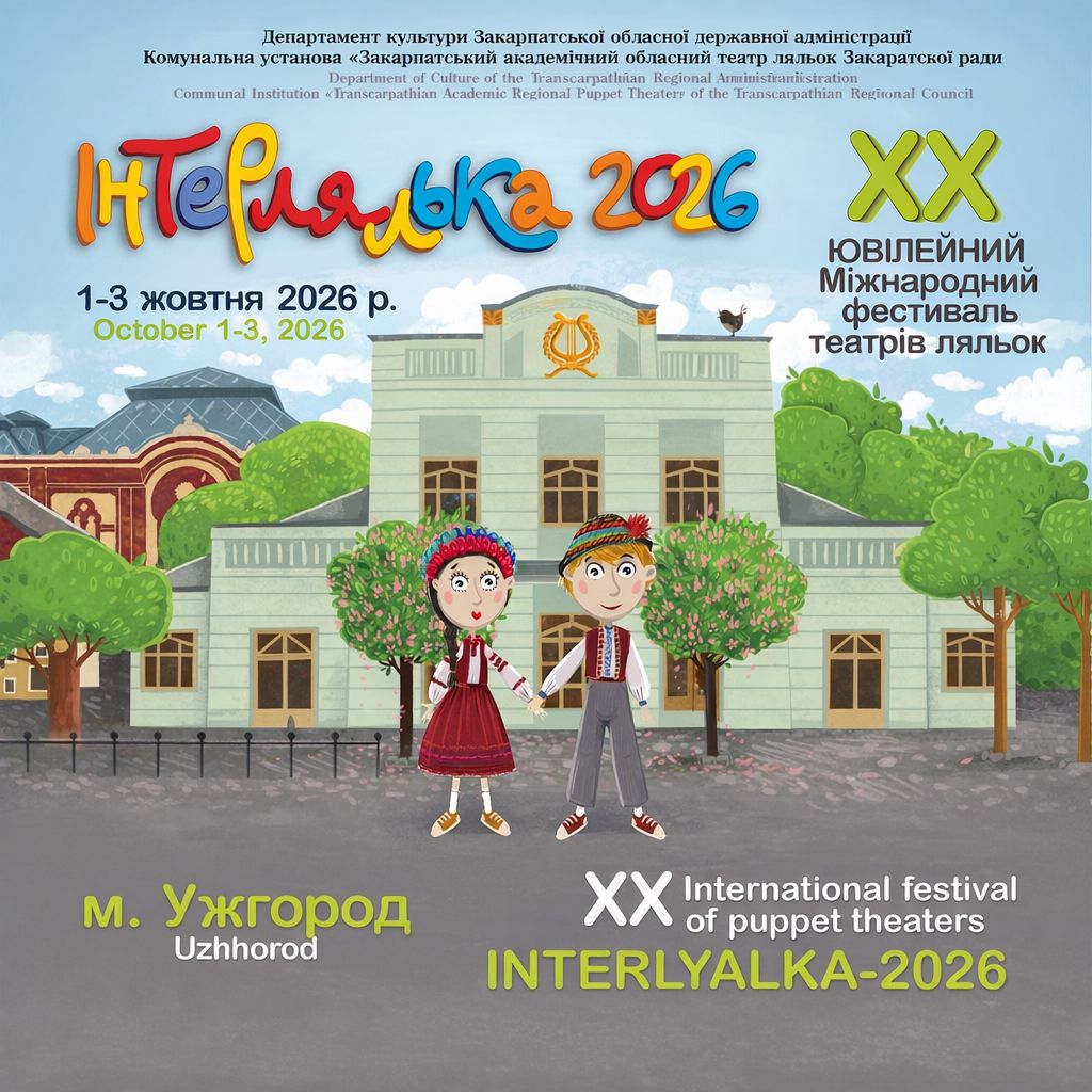 22360Професійним театрам ляльок пропонують долучитися до програми XX Міжнародного фестивалю «Інтерлялька-2026»
