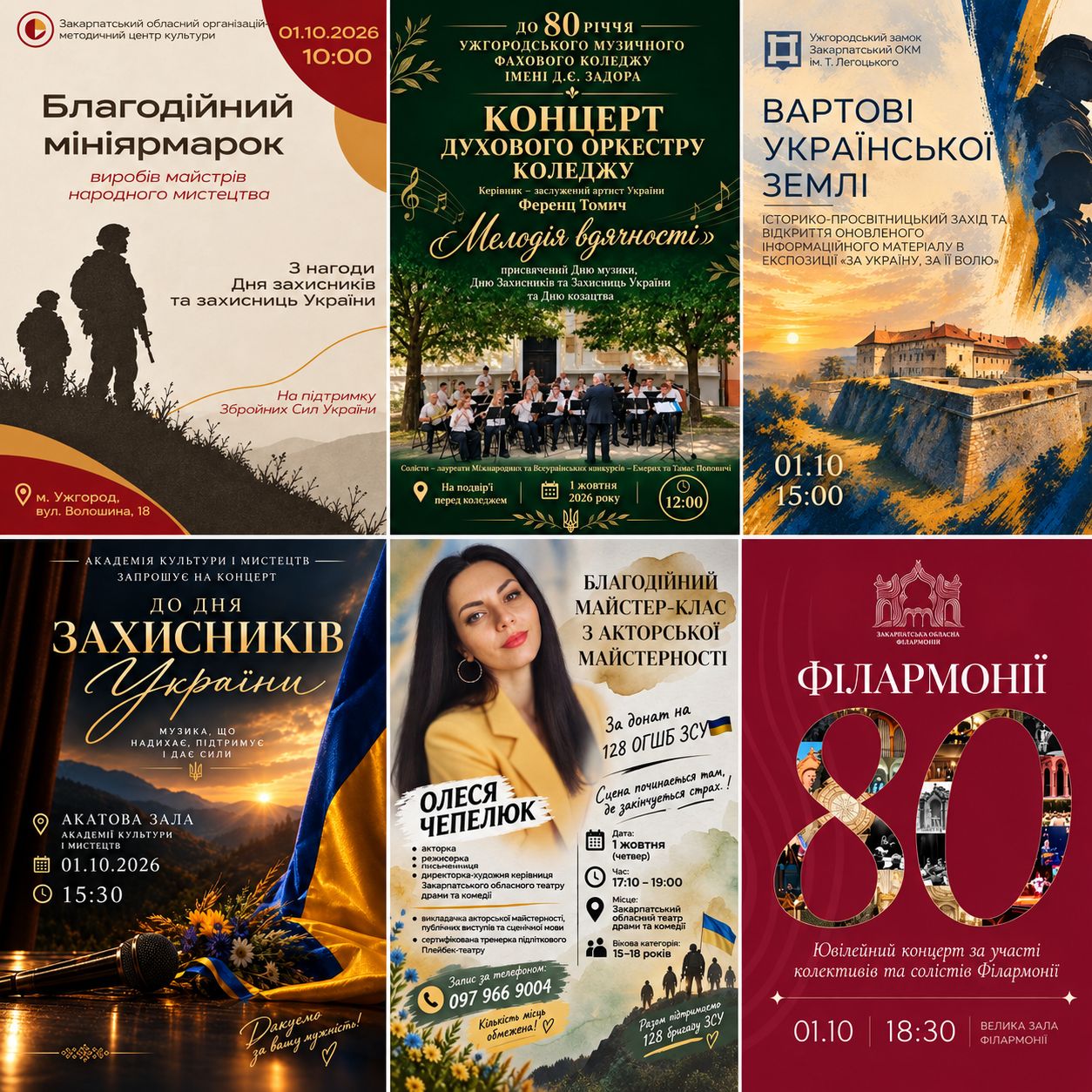 30031Заходи обласних закладів культури до Дня захисників і захисниць України
