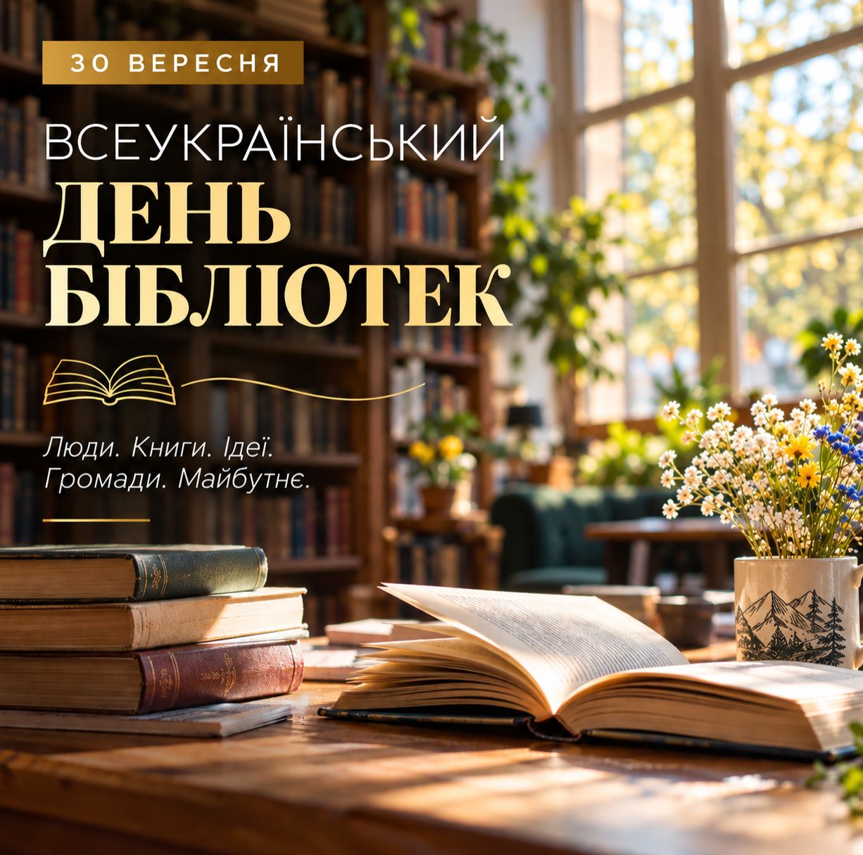 3013630 вересня – Всеукраїнський день бібліотек